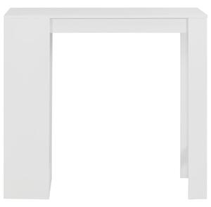 Tavolo da Bar con Ripiano Bianco 110x50x103 cm