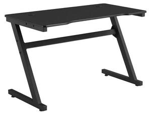 Scrivania Gaming Thunder Porta PC Postazione Ergonomica Nera 100x60x75cm