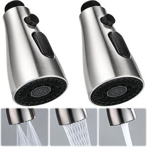 Rubinetto da cucina con soffione - Set di 2 - Sottovuoto doccia per rubinetto da cucina, modello G1/2 - Sottovuoto antischizzo per rubinetto da cucina - Adatto per cucina e bagno