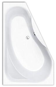Vasca da bagno salvaspazio Steinkamp, modello 165 x 95/50 cm, per installazione a destra
