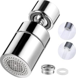 ° Lampada orientabile per rubinetto - Lampada - Rubinetto - Risparmio idrico - 2 modalità - Accessorio - Rubinetto da cucina - Orientabile - Ampio angolo di illuminazione - Cromata