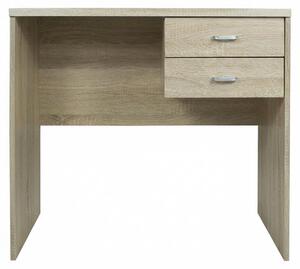 Scrivania Porta PC Compatta Tavolo Computer Ufficio Legno 80x50x76 cm.Colore:rovere