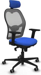 Sedia da ufficio con poggiatesta Piqueras y Crespo 2D036G2 Blu