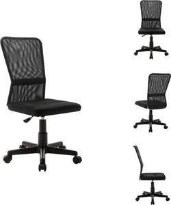 VidaXL Sedia da ufficio nera 44x52x100 cm in tessuto a rete - Sedie da ufficio