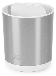 Portaspazzolino argentato in acciaio inox Duo Steel – Joseph Joseph