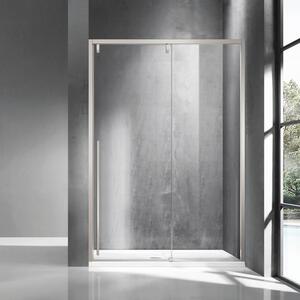 Doccia nicchia 130cm finitura acciaio spazzolato | KSA4000AS - KAMALU