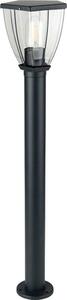 Lampada da terra, acciaio inox, nero, trasparente, H 80 cm, VT-839