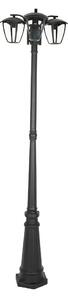 V-TAC 3XE27 1990 mm IP44 nero VT-740 Lanterna da giardino