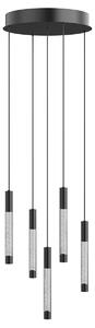 Lampada a sospensione - nero - Alisio - vetro metallo - Ø 35cm - LED - 4579ZW - Steinhauer