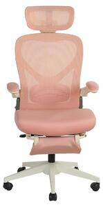 Sedia da ufficio ergonomica pieghevole, salvaspazio, con supporto lombare, cuscini in schiuma, braccioli pieghevoli, poggiatesta 3D e poggiapiedi. L3