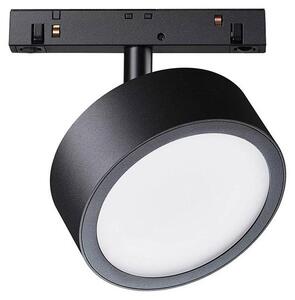 Faretto Per Binario Moderno Rado Alluminio Nero Luce Calda