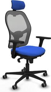 Sedia da ufficio con poggiatesta Piqueras y Crespo 3D036G2 Blu