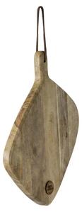 Tagliere rettangolare in mango naturale, 56x48x2 cm