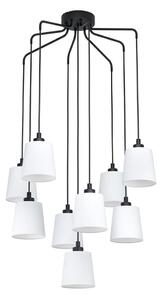 Eglo 39738 - Lampadario su filo BERNABETTA 9xE27/40W/230V bianco