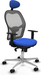 Sedia da ufficio con poggiatesta Jorquera Piqueras y Crespo 1D086N1 Blu