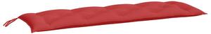 Cuscino per Panca Rosso 150x50x7 cm in Tessuto Oxford