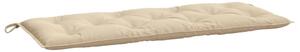 Cuscino per Panca Beige 120x50x7 cm in Tessuto Oxford