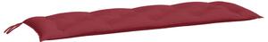 Cuscino per Panca Rosso Vino 150x50x7 cm in Tessuto Oxford