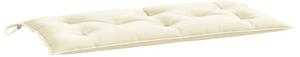 Cuscino per Panca Bianco Crema 100x50x7 cm in Tessuto Oxford