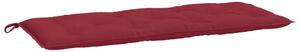 Cuscino per Panca Rosso Vino 120x50x7 cm in Tessuto Oxford