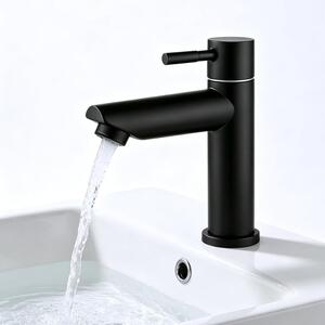 Staal - Tubo di collegamento da 80 cm - Rubinetto - Bagno per ospiti - Miscelatore per lavabo - Bagno - Rubinetto monocomando per bagno - Bagno per ospiti