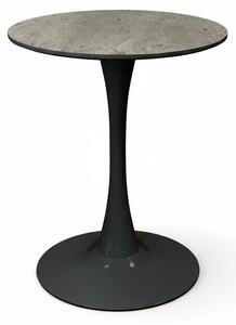 Tavolo Tondo Moderno Diametro 60 cm Altezza 73 cm Mobile Cucina Salotto.Colore:cemento