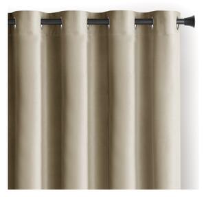 Tenda parzialmente oscurante marrone/beige in velluto 140x245 cm Eyelets – Restilo