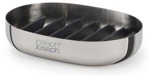 Portasaponetta color argento lucido in acciaio inox EasyStore Luxe – Joseph Joseph