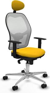 Sedia da ufficio con poggiatesta Jorquera Piqueras y Crespo 1D086N1 Giallo