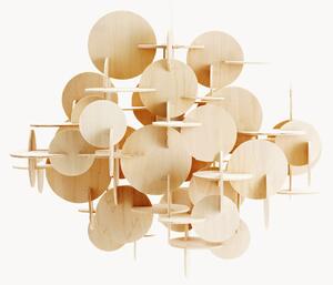 Lampada a sospensione piccola in legno Bau