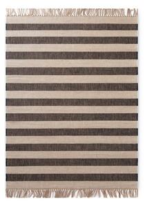 Tappeto nero/color crema in iuta reversibile/tessuto a mano 120x170 cm Playa – Hanse Home