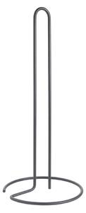 Portarotolo da cucina verticale nero opaco in acciaio ø 14 cm Lava – Metaltex