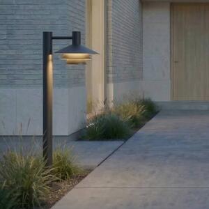 Lampione a LED Lucande Montaro, 100 cm, antracite Montaro, Nero, Alluminio, Moderno