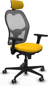 Sedia da ufficio con poggiatesta Piqueras y Crespo 3D036G2 Giallo