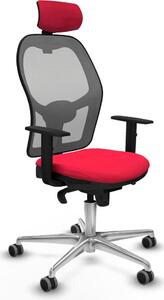Sedia da ufficio con poggiatesta Jorquera Piqueras y Crespo 1D086G2 Rosso