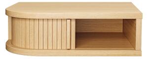 Comodino colore naturale con effetto rovere Farsta – Woodman