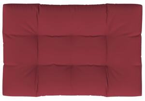 Cuscino per Pallet 120 x 80 x 12 cm Rosso Vino in Tessuto