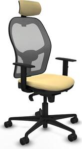 Sedia da ufficio con poggiatesta Jorquera Piqueras y Crespo 1D036N2 Crema