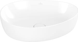 V&B lavabo da appoggio ANTAO 51x40cm, asimmetrico, senza sfioratore, bianco C-plus