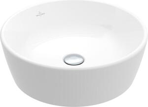 Villeroy & Boch Architectura - Lavabo da appoggio, diametro 450 mm, senza sfioratore, CeramicPlus, bianco alpino 5A2546R1