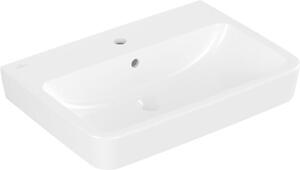 Villeroy & Boch O.novo - Lavabo da appoggio, 650x460 mm, con sfioratore, foro per miscelatore, CeramicPlus, bianco alpino 4A41KGR1