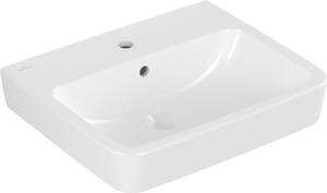 V&B O.NOVO 55x46cm lavabo da incasso/da appoggio, angolare, m HL, con sfioratore, bianco