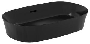 Ideal Standard Ipalyss, vasca ovale con troppofilo, senza foro per rubinetteria, 60 x 38 cm