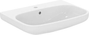 Lavabo Ideal Standard i.life A, 65 cm, con un foro per il rubinetto, dotato di troppofilo