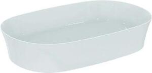 Ideal Standard Ipalyss, vasca ovale da appoggio, senza troppofilo, senza foro per rubinetteria, 60 x 38 cm