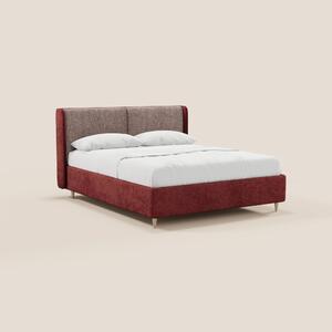 VALKIRIA letto imbottito bicolore con vano contenitore - cuscini schie