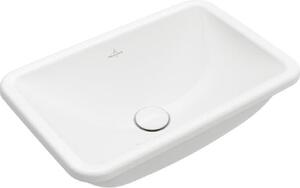 Villeroy & Boch Loop&Friends - Lavabo da incasso, 605x410 mm, senza sfioratore, CeramicPlus, bianco alpino 4A6501R1