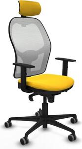 Sedia da ufficio con poggiatesta Jorquera Piqueras y Crespo 1D036G2 Giallo