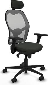 Sedia da ufficio con poggiatesta Piqueras y Crespo 3D036N2 Nero