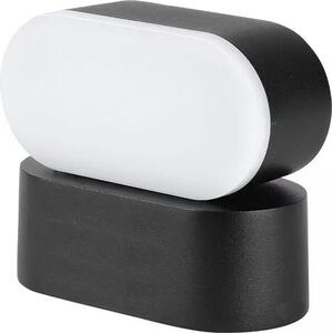 Applique da esterno a LED VT-816 nera 6W, luce bianca neutra 800 lm, alluminio, dimensioni: 5x11,5x10 cm, IP65, V-TAC